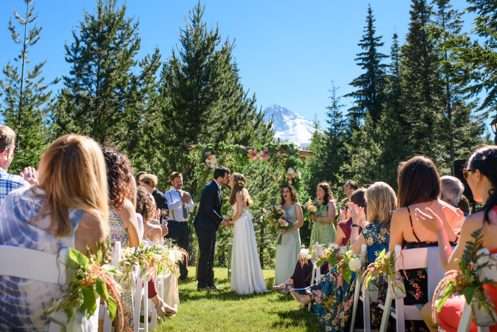 Outdoor Wedding Couple