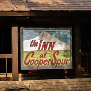 The Inn at Cooper Spur sign Repainted