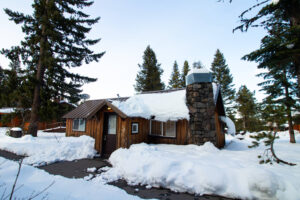 Homestead Cabin Winter- Lodging on Mount Hood- Stay at Cooper Spur Mountain Resort