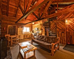 Cabin Living Room- Lodging at Cooper Spur Mountain Resort- Mountain Retreat